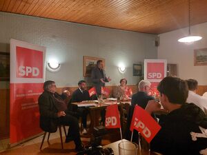 Prof. Dr. René Repasi bei seinem Vortag in Sulzfeld